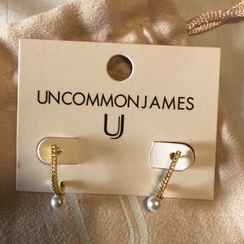 Uncommon James Audrey Pearl Ear Climber